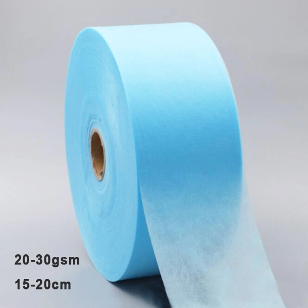 Wholesales Best Price 25g White and Blue Color Disposable Face Mask Use PP Spunbond Non Woven Fabric, Spunbond Ss PP Nonwoven Fabric for Face Mask