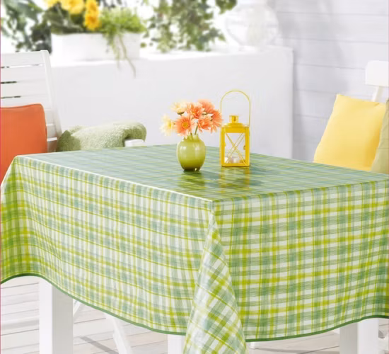 Nonwoven Technics and Plain Style PVC Tablecloth
