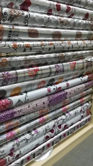Nonwoven Technics and Plain Style PVC Tablecloth
