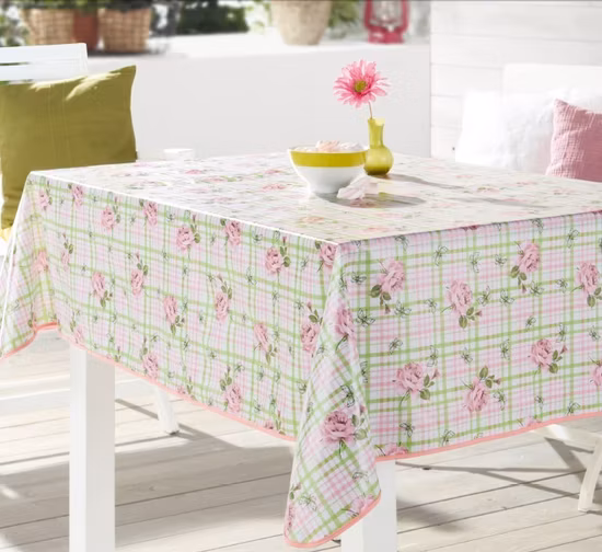 Nonwoven Technics and Plain Style PVC Tablecloth